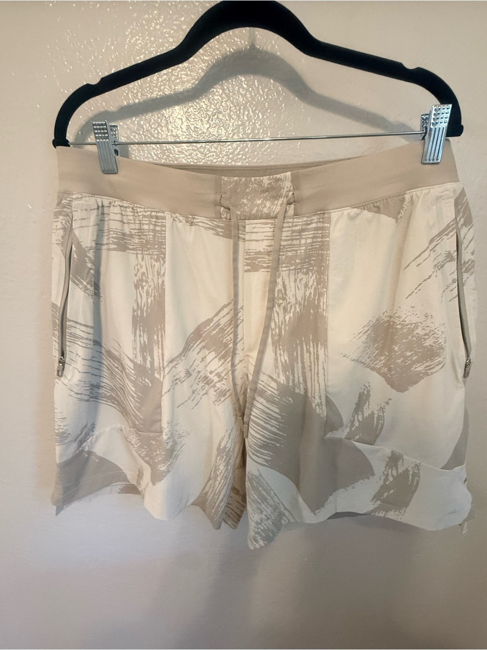 lululemon athletica Beige Brushstroke Athletic Shorts